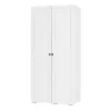 Шкаф 2-х створчатый "Софт" ШК-02 (Белый/Эмаль белая (F26))