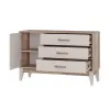 Комод "Скандика" КМ-12 (дуб смоки/кашемир)