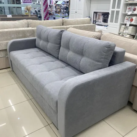 Диван прямой Амелия тик-так НПБ (локти овал / ткань: Ева 9)