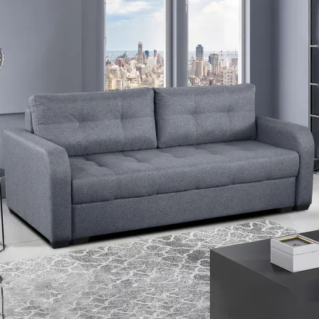 Диван прямой Амелия тик-так НПБ (локти овал / ткань: Ева 9)