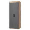 Шкаф 2-х створчатый "Прима" ШК-03 (графит/дуб каньон)