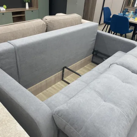 Диван прямой Амелия тик-так НПБ (локти овал / ткань: Ева 9)