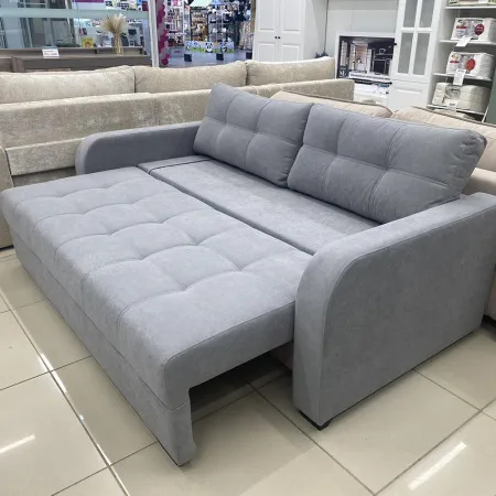 Диван прямой Амелия тик-так НПБ (локти овал / ткань: Ева 9)