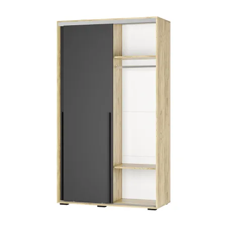 Шкаф-купе "Мебелони" ШКК-11 (МБ) (крафт/графит)