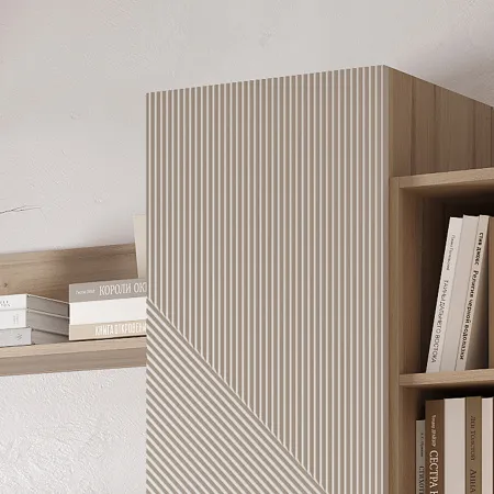 Гостиный модуль "Эмилия" ГМ-12 (Дуб смоки/Айриш (MF03)