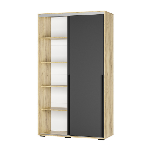 Шкаф-купе "Мебелони" ШКК-11 (МБ) (крафт/графит)