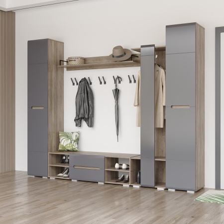  Вешалка "Наоми" ВШ-02  (дуб каньон/графит)