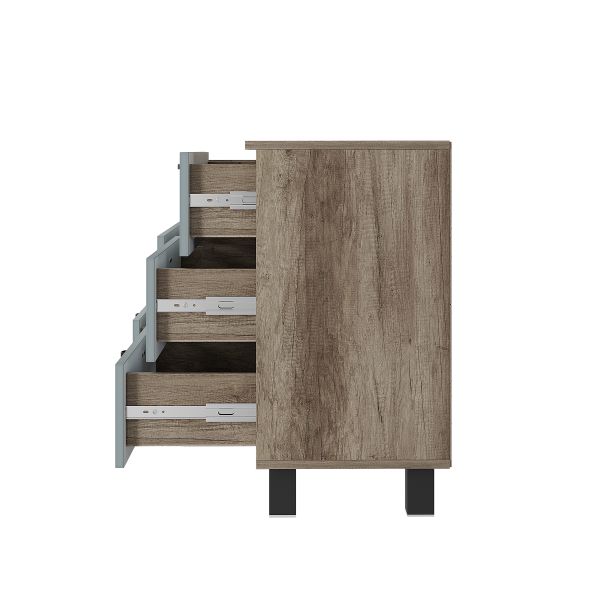 Комод "Олива" КМ-04 (Дуб каньон/MF11 Шарли бриз )