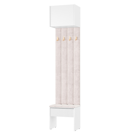 Прихожая "Пандора" ПР-07 (Белый/жемчужно-белый (MF31))