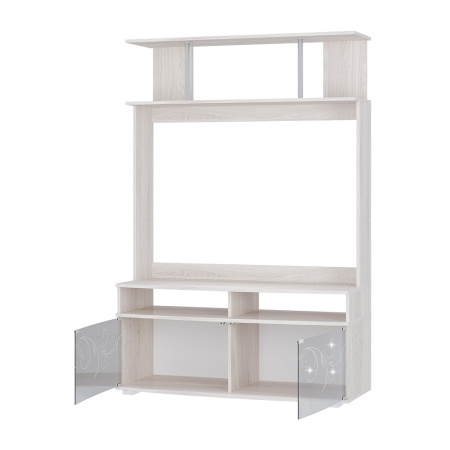 Гостиная "Флоренция" центр.секция (ясень белый)