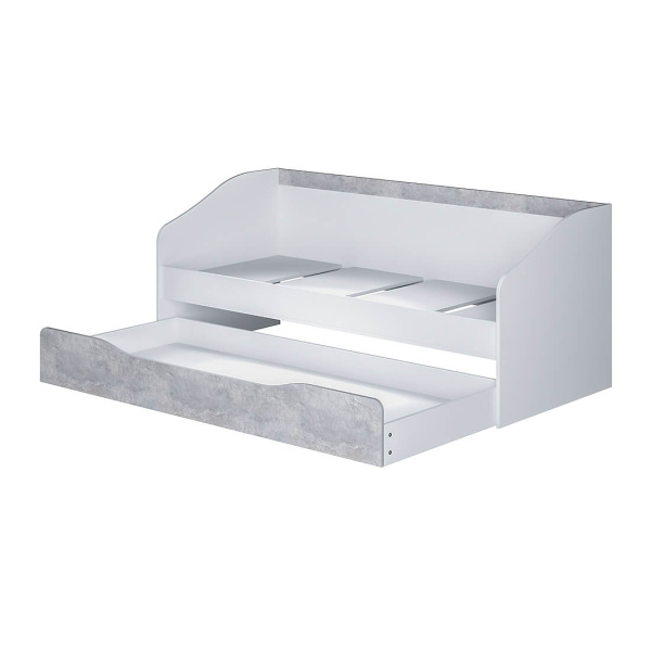 "Паскаль" кровать детская (белый/цемент светлый)