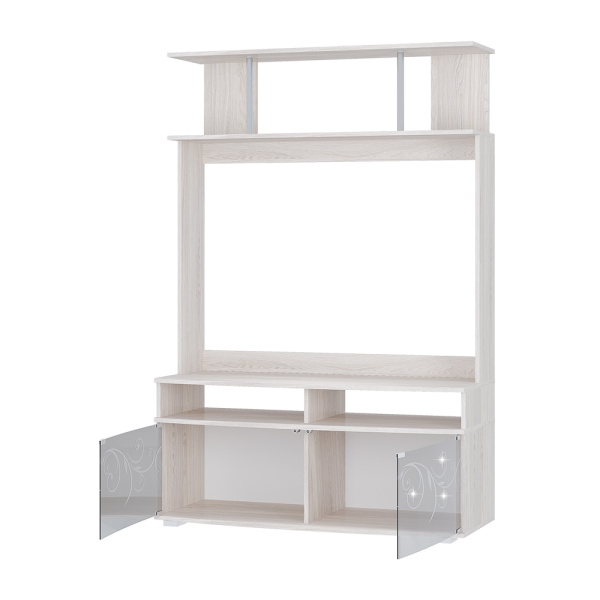 Гостиная "Флоренция" центр.секция (ясень белый)