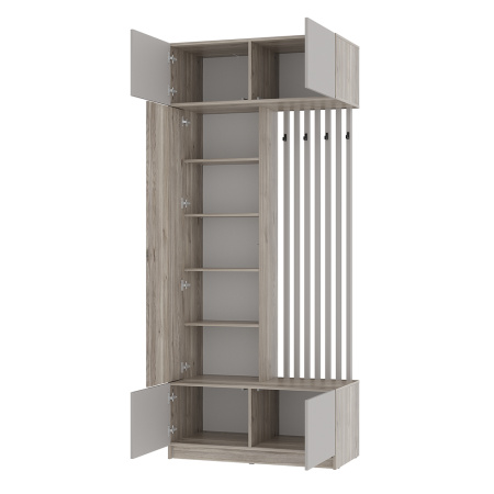 Прихожая "Багира" ПР-03 (Дуб смоки/Кашемир)