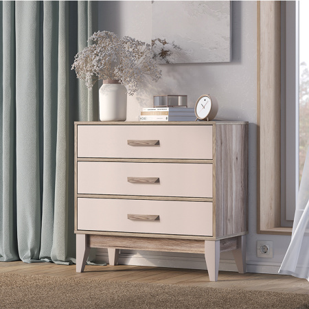 Комод "Скандика" КМ-01 (дуб смоки/кашемир)