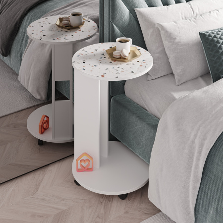 Стол журнальный "Ричи" Белый (Белый)