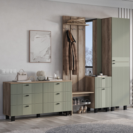 Комод "Олива" КМ-04 (Дуб каньон/MF12 Эвкалипт)