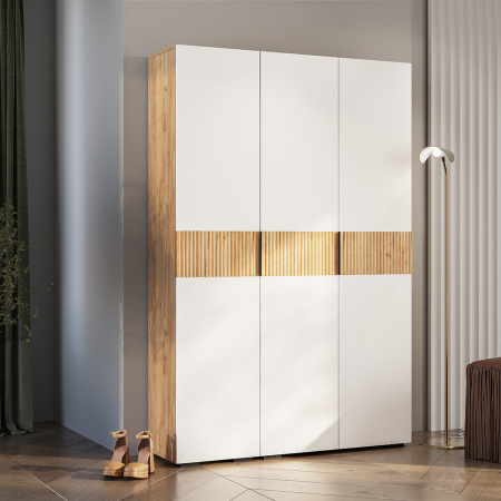 Шкаф 2-х створчатый "Сандра" ШК-04 (Крафт/Белый/Тортуга (М27))