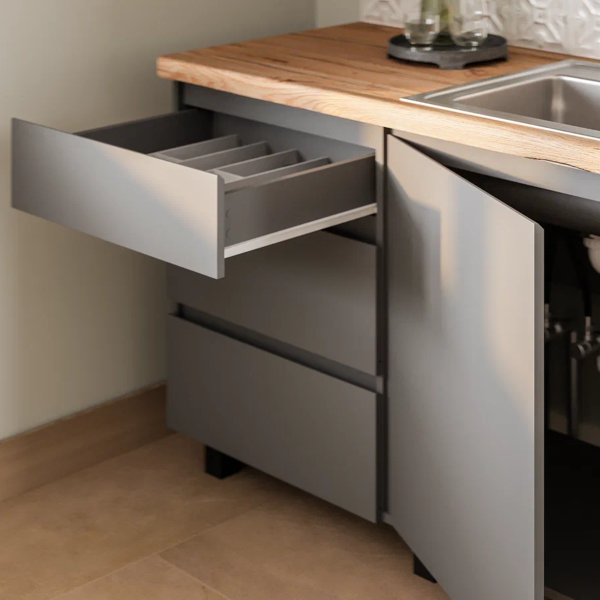 Кухня "Асти" 1,6 м (графит)