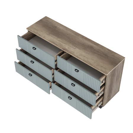 Комод "Олива" КМ-04 (Дуб каньон/MF11 Шарли бриз )