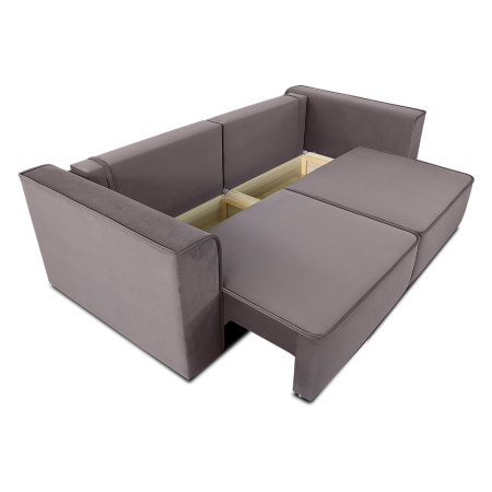 Диван прямой Бергамо выкатной 2х секционный НПБ (ткань: Model cappucino)