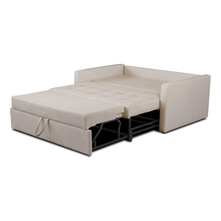 Мини-диван Венеция тройной-дельфин, метал., НПБ (локти: прямоугольные. Сп.м. 1400*2200, ткань OWN 33)