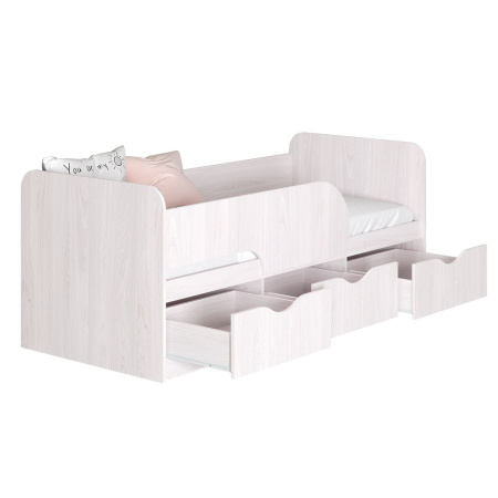 Кровать 0,9 м "Стандарт" КР-22 NEW (ясень белый)