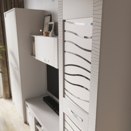 "Монако" Шкаф (пенал) ПН-20 (кашемир/MF03)