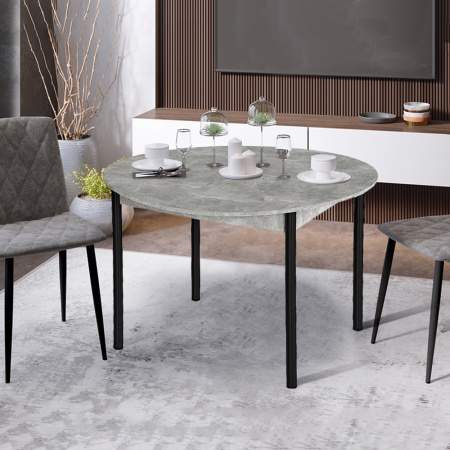 Стол Цент ЛДСП ((Подстолье прямое черное) Ателье светлый, Складская)