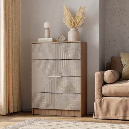 Комод "Эмилия" КМ-02 (Дуб смоки/Айриш (MF03)