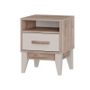 Тумба прикроватная "Скандика" ТБ-11 (дуб смоки/кашемир)