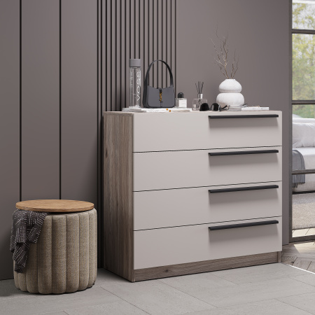 Комод "Урбан" КМ-02 (Дуб смоки/Кашемир)