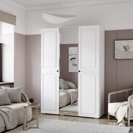 Шкаф 3-х створчатый "Софт" ШК-06 (Белый/Эмаль белая (F26))