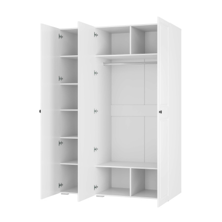Шкаф 3-х створчатый "Софт" ШК-06 (Белый/Эмаль белая (F26))