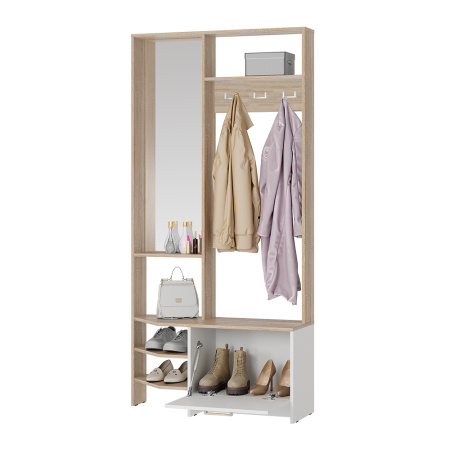 Прихожая "Тео" ПР-01 (сонома/белый)