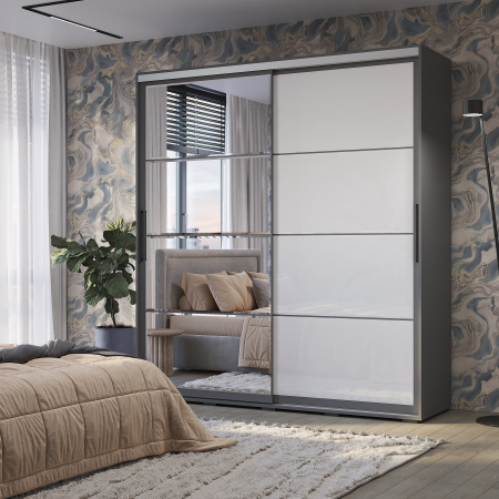 Шкаф-купе "Крафт-6" (графит)