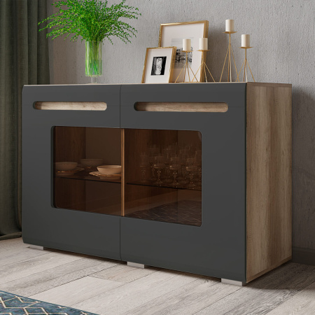 "Наоми" Комод КМ-10 (дуб каньон/графит)