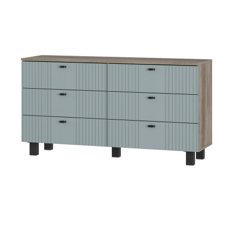 Комод "Олива" КМ-04 (Дуб каньон/MF11 Шарли бриз )