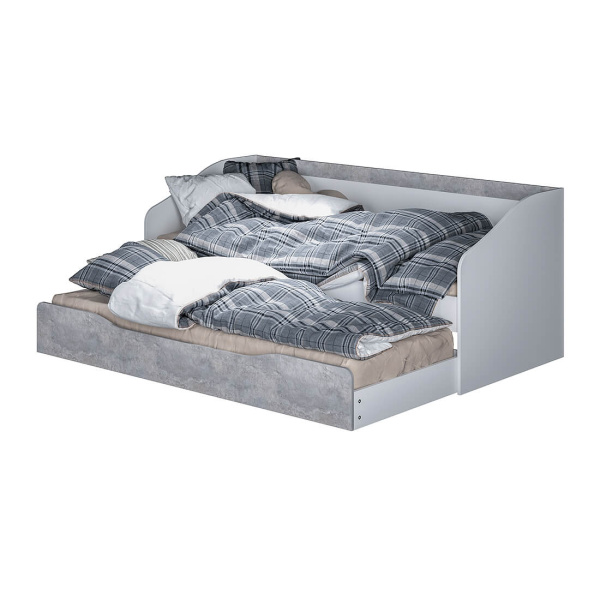 "Паскаль" кровать детская (белый/цемент светлый)