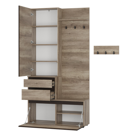 Прихожая "Энигма" ПР-04 (дуб каньон/венге)