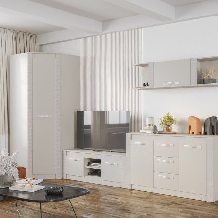 Шкаф угловой "Монако" ШК-42 (кашемир/MF03)