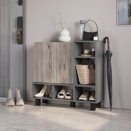 Тумба "Урана" ТБ-17 (Графит/Дуб смоки)