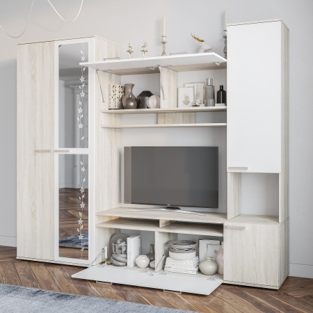 Гостиная "Лукас" (Сонома/белый)