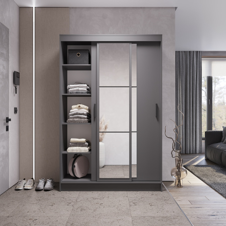 Шкаф-купе "Тайм" ШКК-03 NEW (Графит)