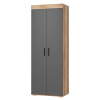 Шкаф 2-х створчатый "Прима" ШК-03 (графит/дуб каньон)