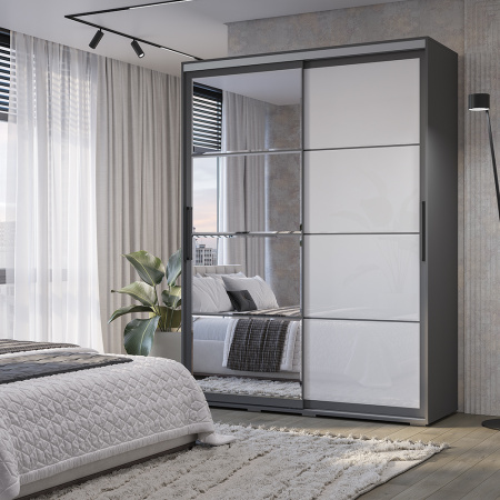 Шкаф-купе "Крафт-6" ШКК-06 (графит)