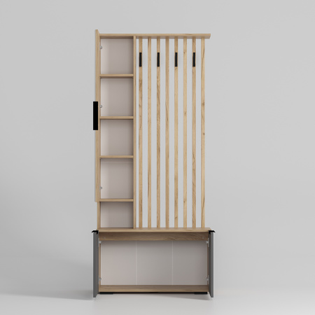 Прихожая "Сандра" ПР-03 (Крафт/Графит)