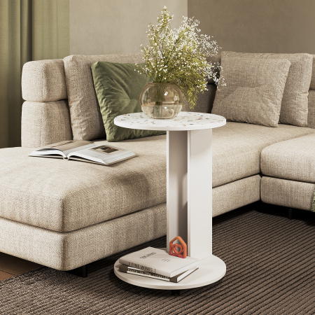 Стол журнальный "Ричи" Белый (Белый)