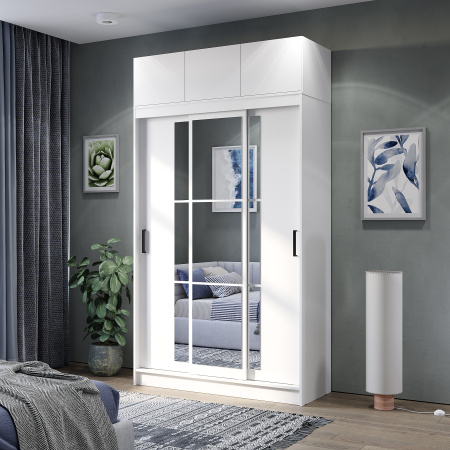 Шкаф-купе "Тайм" ШКК-03 NEW (Белый)