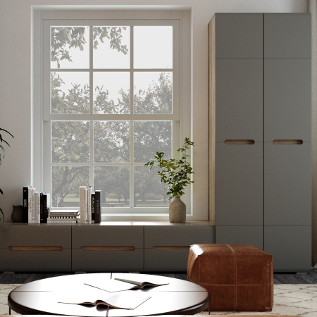 "Наоми" Шкаф для белья ШК-20 (дуб каньон/графит)