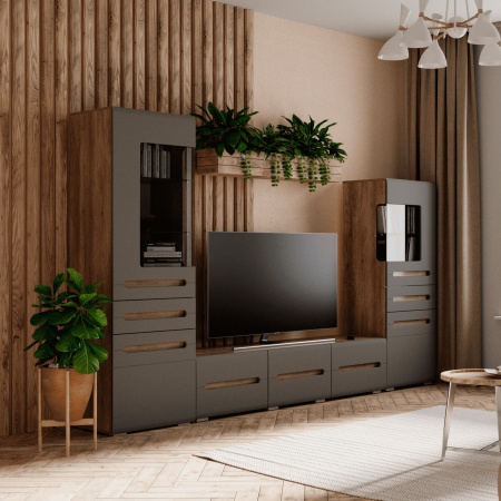 "Наоми" Тумба общего назначения ТБ-17 (дуб каньон/графит)